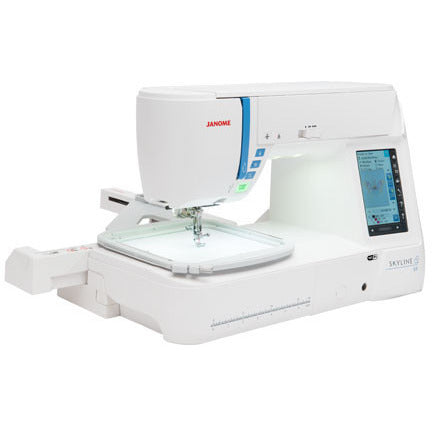 Mothers Day & 520 Promotion - BEST DEAL Lowest Price in Town Janome S9, Skyline, Janome High-End Sewing and Embroidery Machine + Thread snipper  + 25 Bobbins with storage box  + KAI 7280 11" Fabric Scissor worth $164 (Made in Japan) +1 Year training