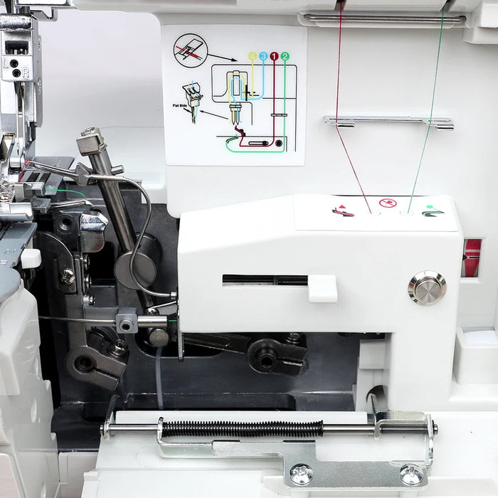 FEIYUE FY555 Overlock Sewing Machine – One-Step Air Threader, 2/3/4 Thread, Differential Feed