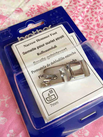 Brother F002N — Narrow Hemmer Foot (7mm) - Ban Soon Sewing Machine Pte Ltd