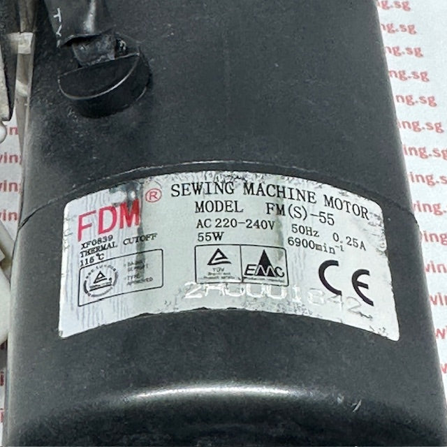 Replacement Motor with Socket for Brother GS/AS Series – Model FM(S)-55 (55W)