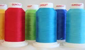 Gunold 15 Assorted Colors Sewing & Embroidery Threads - Poly 40 (1,000 Meter) - Made in Europe