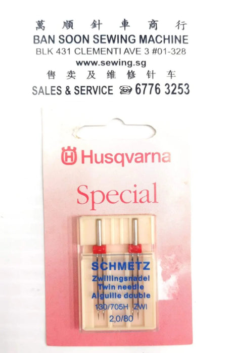 Schmetz Husqvarna Special Twin Needles Aiguille Double - Ban Soon Sewing Machine Pte Ltd