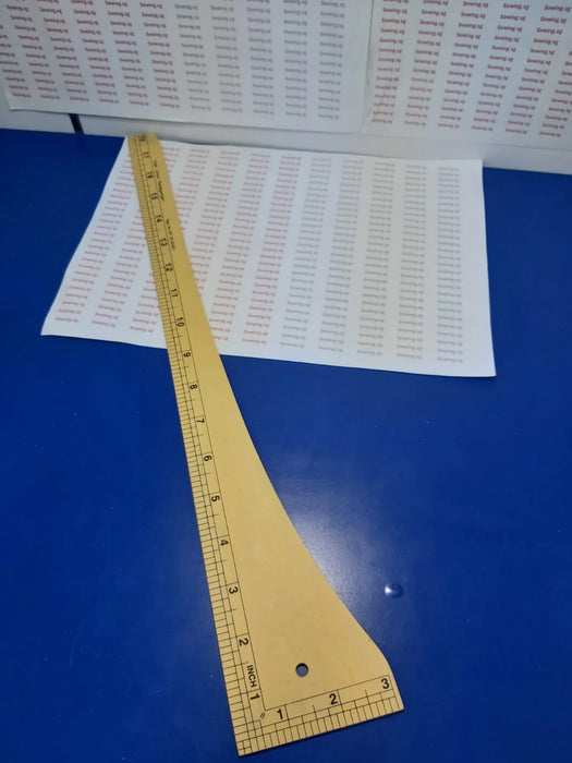 Dress-Making Angle Ruler – 18 Inches x 3 Inches / 45x7 cm  (Wood)