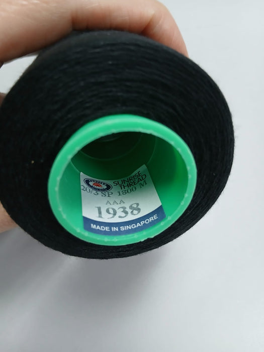 Sunrise AAA Thread - Black 1938 (1800m)