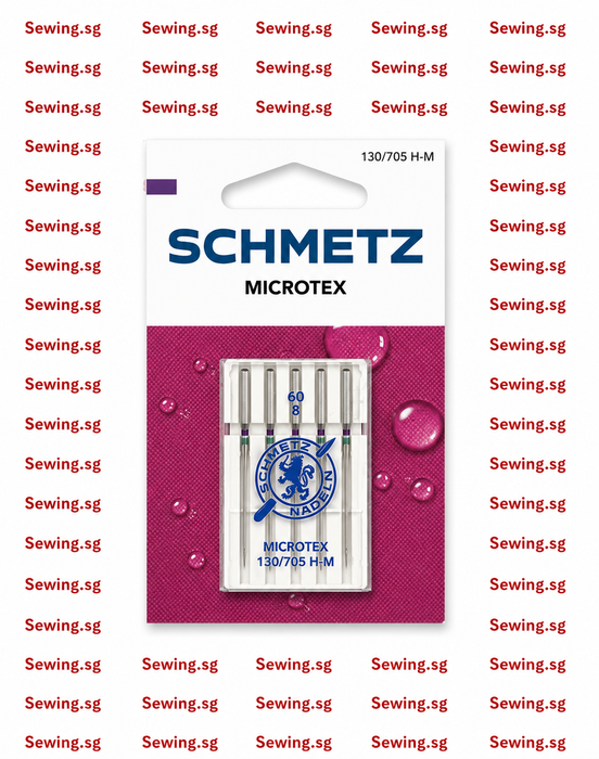 Schmetz Microtex Needles with Slim Acute Point for Synthetic - 130/705 H-M