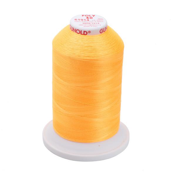 Gunold Embroidery Thread - POLY 40 - 1000m - 61914 - Light Orange Neon