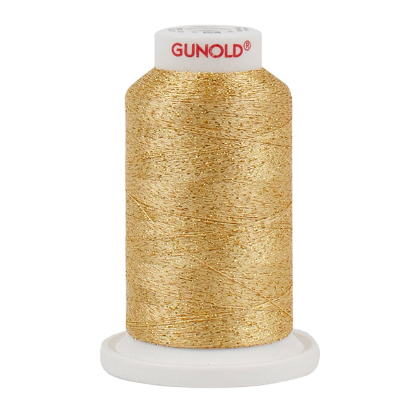 Gunold Embroidery Thread -(STAR)-30-1000m - Gold with Gold Sparkle-509 ...