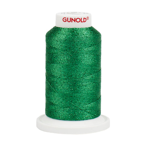 Gunold Sparkle -poly 30-True Green with Tone On Tone Sparkle -1000M-50913 - Ban Soon Sewing Machine Pte Ltd