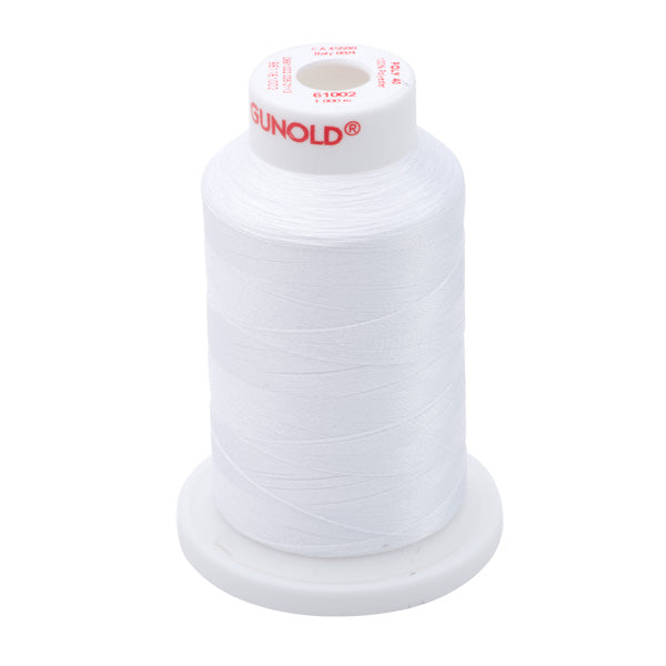 Gunold Embroidery Thread-40-1000M -Soft White Polyester-61002