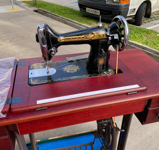 After Restoration & Refurbishment Service of Vintage Traditional Sewing Machine