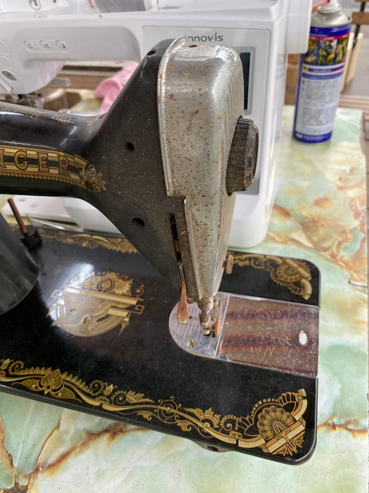 Before Restoration & Refurbishment Service of Vintage Traditional Sewing Machine