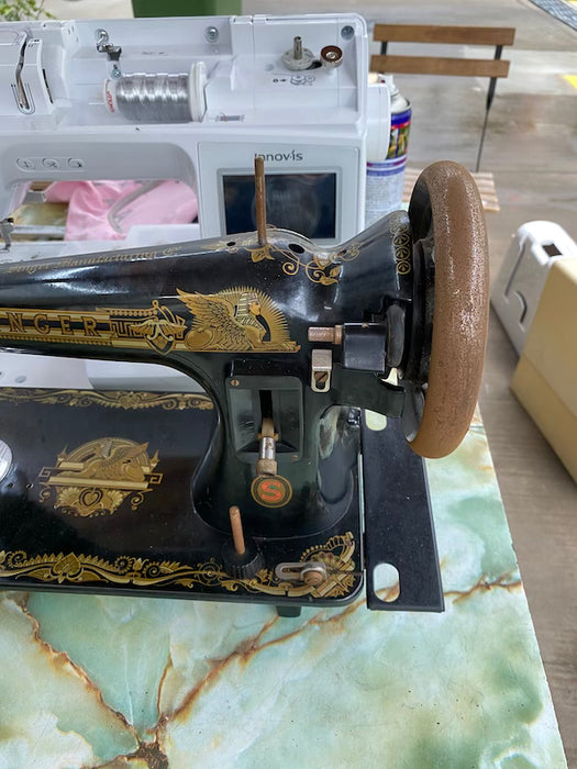 Before Restoration & Refurbishment Service of Vintage Traditional Sewing Machine