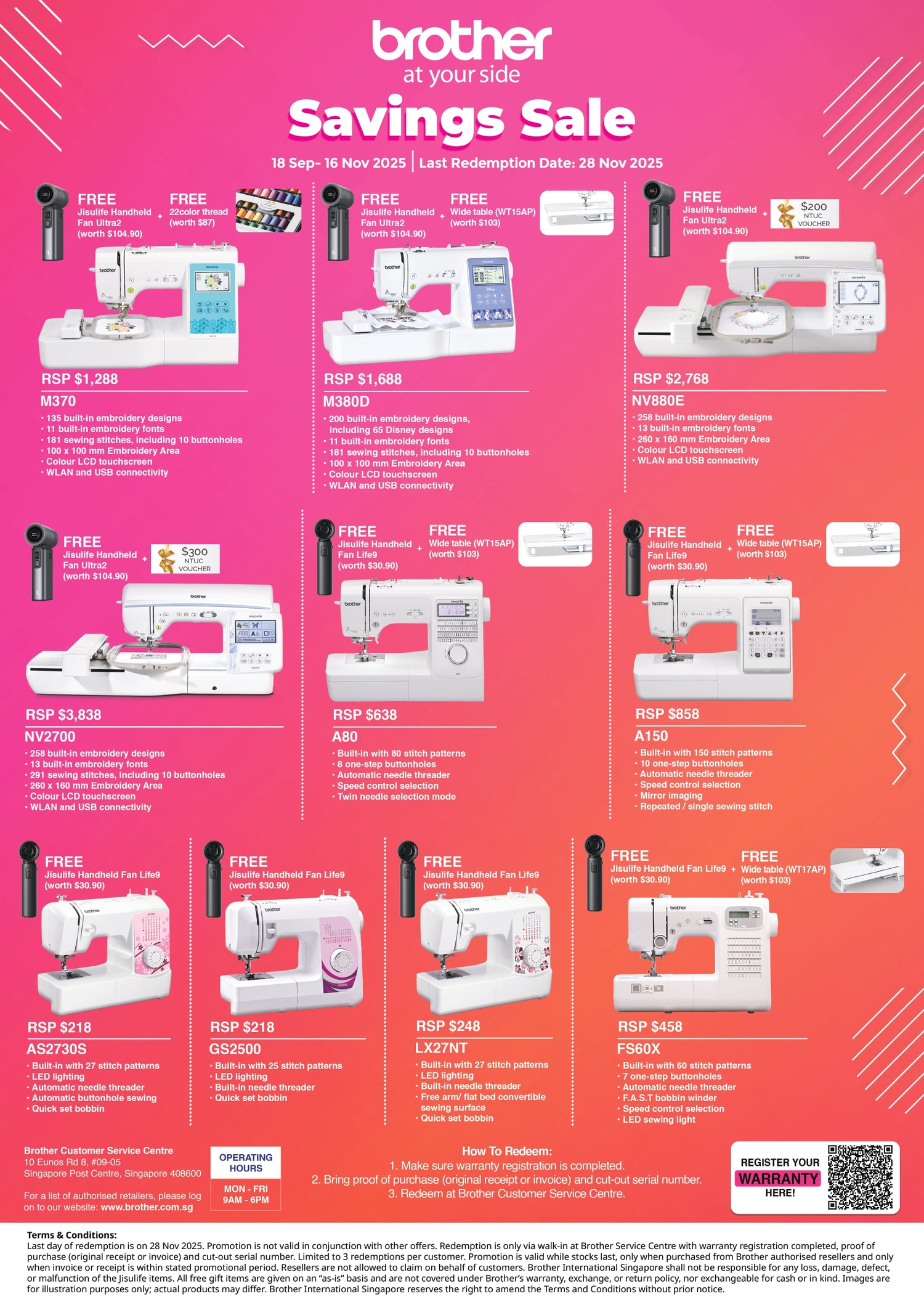 Brother Savings Sale – 18 Sept to 16 Nov 2025