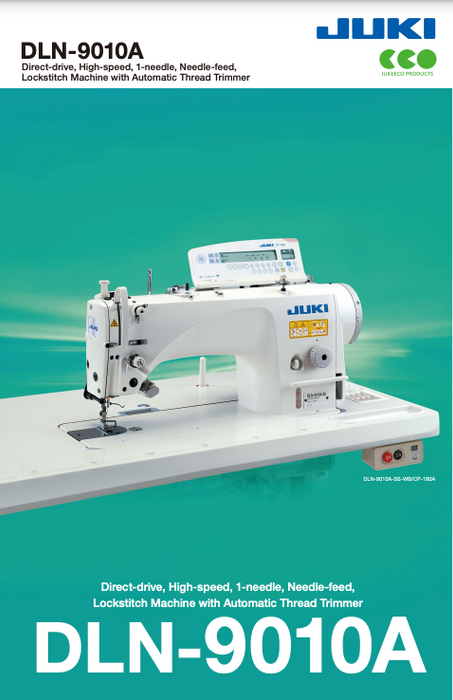 DLN-9010A Needle Feed Lockstitch Sewing Machine with Automatic Thread Trimmer. JUKI