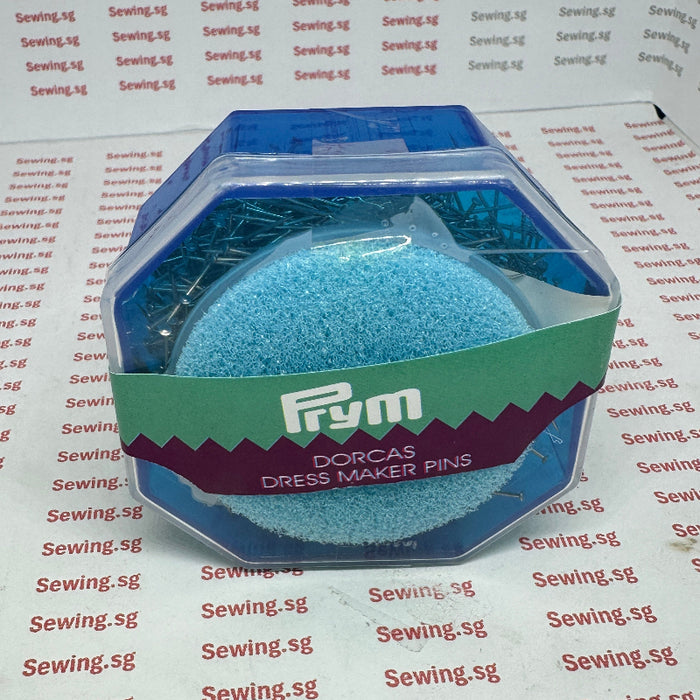 PRYM Dorcas Dressmaker Pins 0.65x32mm, 50g, packed in Foam Cushion Top Box