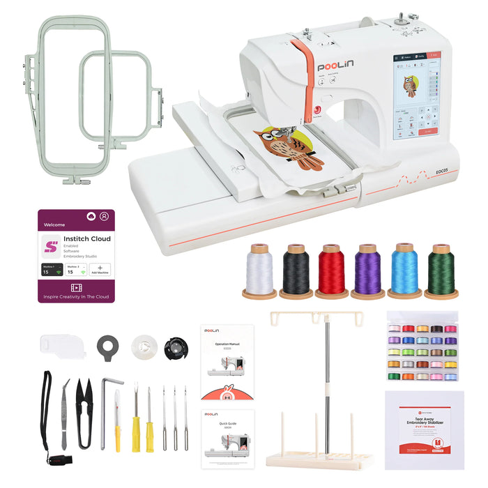 POOLIN EOC05 Computerized Home Embroidery Machine for Beginners - PRE ORDER