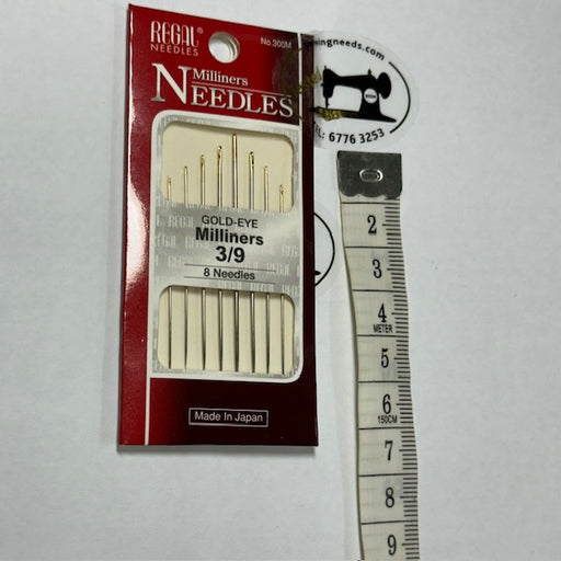 REGAL BRAND ALL PURPOSE  Needles Gold-Eye Milliners 
