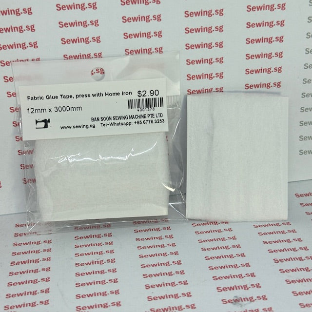 Fabric Glue Tape – Fusible Iron-On Tape for Seam Bonding & Fabric Positioning - Ban Soon Sewing Machine Pte Ltd