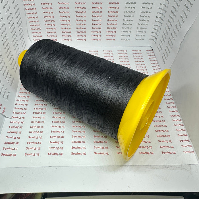 Size #40 (TEX 70 / V69) Serabond Bonded Polyester Thread, 7020U - Black.