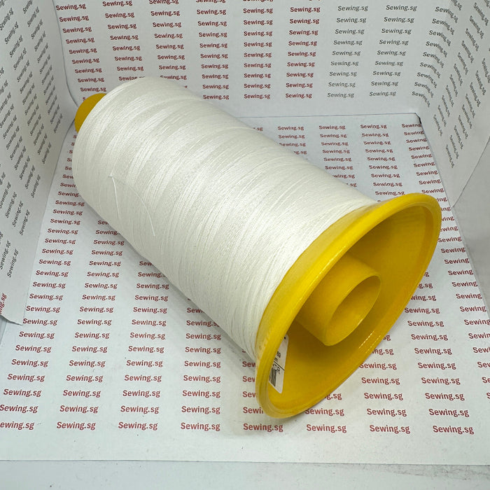 Size #40 (TEX 70 / V69) Serabond Bonded Polyester Thread, 7003U - White.