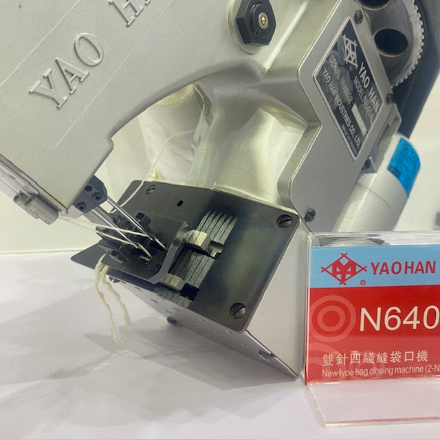 Yao Han N640A - Bag Closing Machine (Made in Taiwan) - 2-Needles with 4-Threads; Powerful portable sewing machine