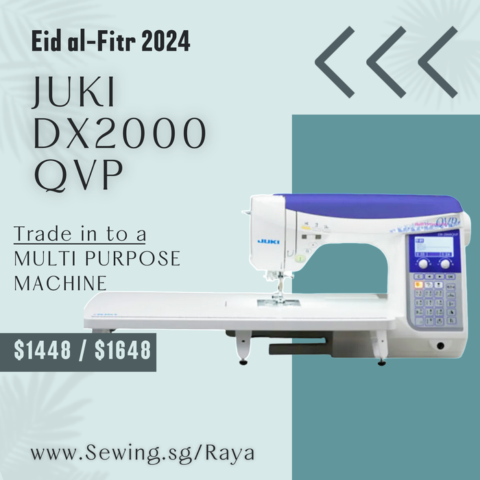 Trade in Offer - $200 : Juki DX2000QVP - Professional Quality Quilting and Sewing Machine