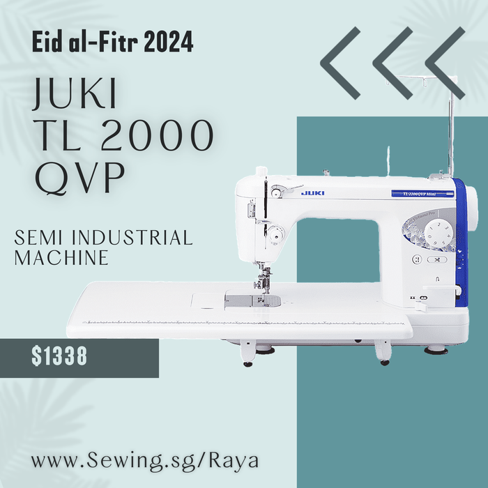 Eid al-Fitr 2024 Promotion Juki TL 2200 QVP | Use widely by Fashion Designers, Semi-pros. Mini Quilting Machine