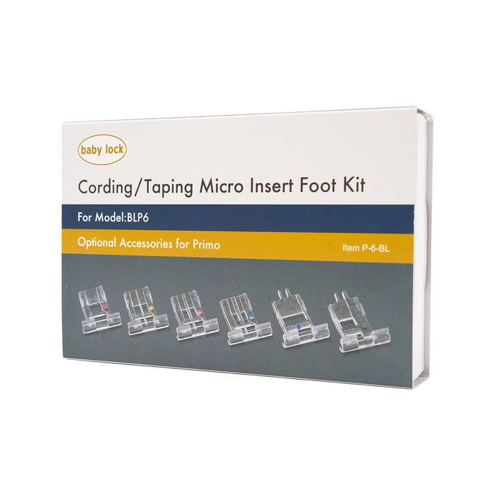Baby Lock Applaud Cording & Taping Micro Insert Foot Kit (6-Piece)