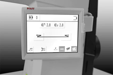 1591 0r 591-940/02 BL N5 / N7 - PFAFF Single Needle Top and Bottom Roller Feed Post-Bed LCD Panel