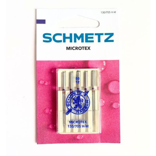 Schmetz Microtex Needles with Slim Acute Point for Synthetic