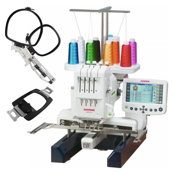 RESALE SET 1 SET Janome MB4 Four-Needles Embroidery Machine (Made in Japan)
