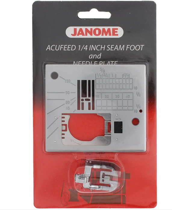 AcuFeed 1/4" Seam Foot w/ Needle Plate #846407007