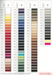Nylon Sewing Threads – ONYX, Polyamide 6.6 continuous filament. Colour Card.