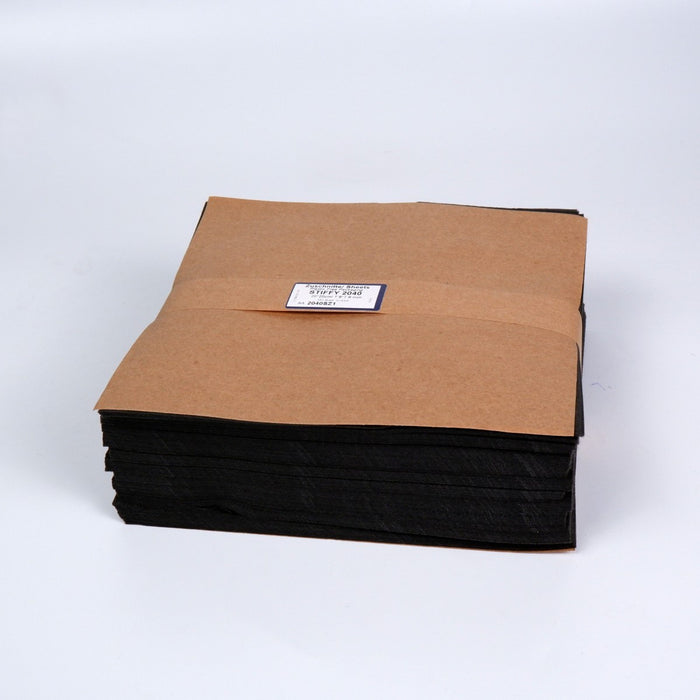 Gunold Pre-Cuts Cut-Away Embroidery Stabilizer Black 20x20cm (250 Sheets) | Sewing.sg