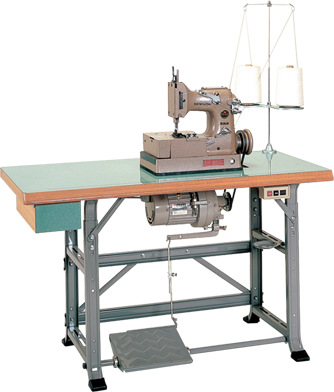 Newlong HR-4A Carpet Overedging Industrial Sewing Machine – 3-Thread, Heavy-Duty, 12mm Stitch Width-With Table And Motor