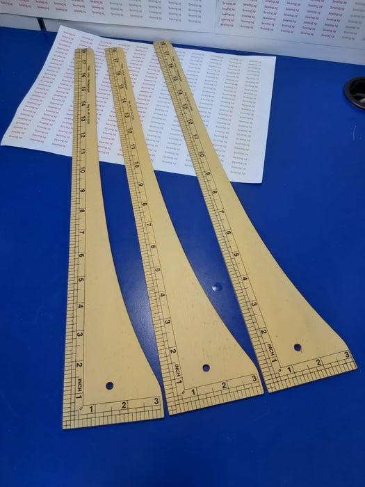 Dress-Making Angle Ruler – 18 Inches x 3 Inches / 45x7 cm  (Wood)