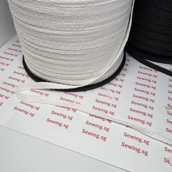 5mm Polyester Tape – Black & White Sewing Tape