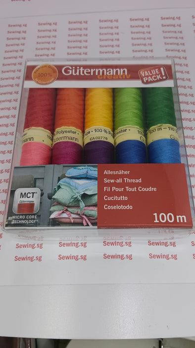 Gütermann Sew-All Thread Set — Art. 734006 Col. 3 (10 × 100 m)