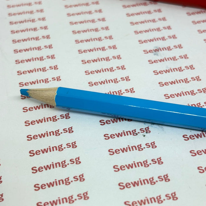 Erasable Tailor’s Pencil Set – Water-Soluble Marking Pencils (Red, Blue, White) - Ban Soon Sewing Machine Pte Ltd