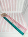 Kearing 8020B Dual-Color Non-Slip Pattern Grading Ruler 20cm | Transparent Sewing Ruler-Sewing.sg
