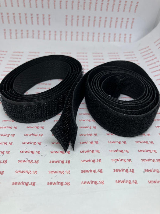 Velcro | Magic Tape 3/4 inch & 1 inch width ( BLACK & WHITE))