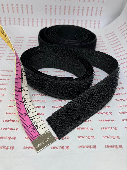 Velcro | Magic Tape 3/4 inch & 1 inch width ( BLACK & WHITE))
