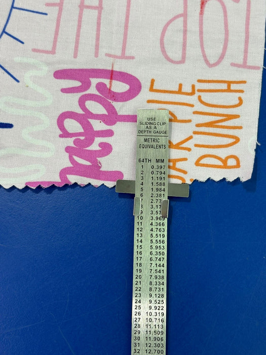 Metal Sewing Gauge / Seam Measuring Ruler – 6" Adjustable Guide-(Online)