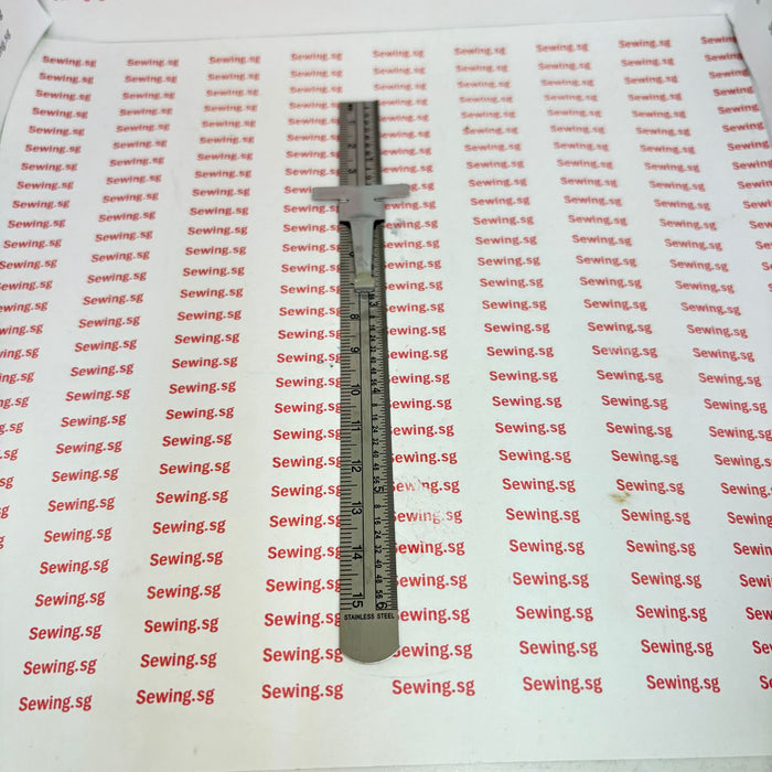Metal Sewing Gauge / Seam Measuring Ruler – 6" Adjustable Guide-(Online)