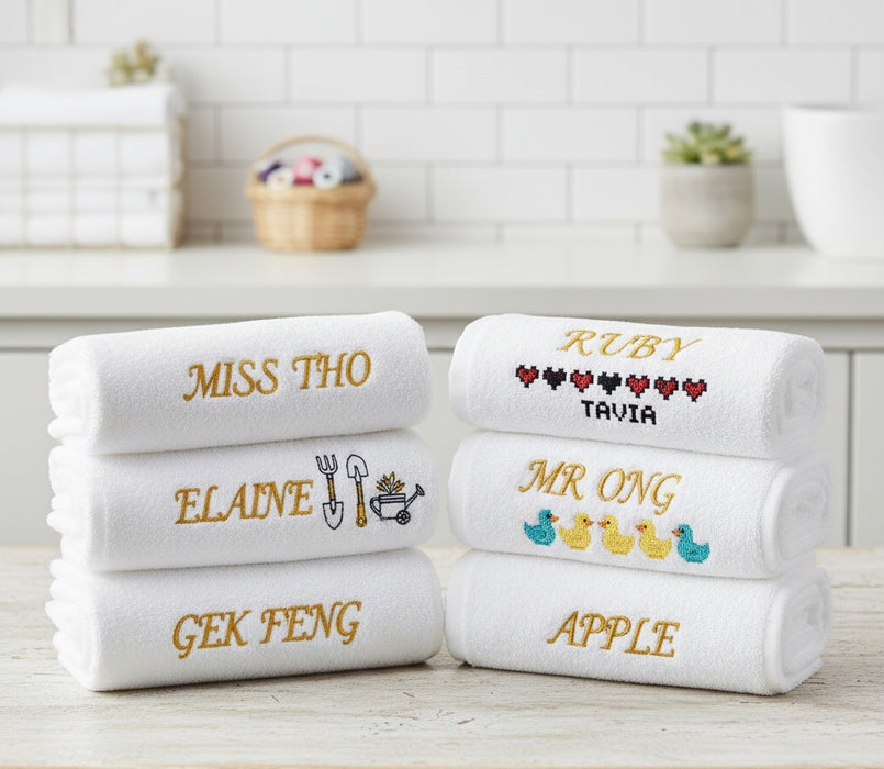 Signature Towel Name Embroidery Class (3-Hour Personalised Workshop)