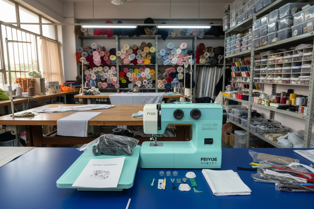 FEIYUE FY220 Multi-Function Home Sewing Machine with Free-Arm & Auto Needle Threader