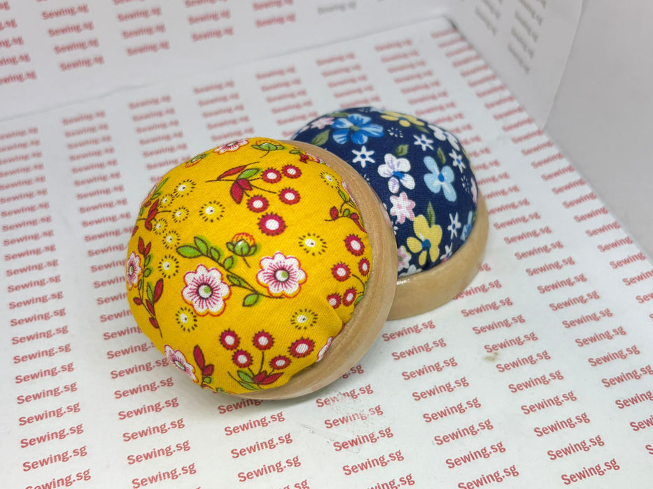 Floral Dome Pin cushion with Wooden Base