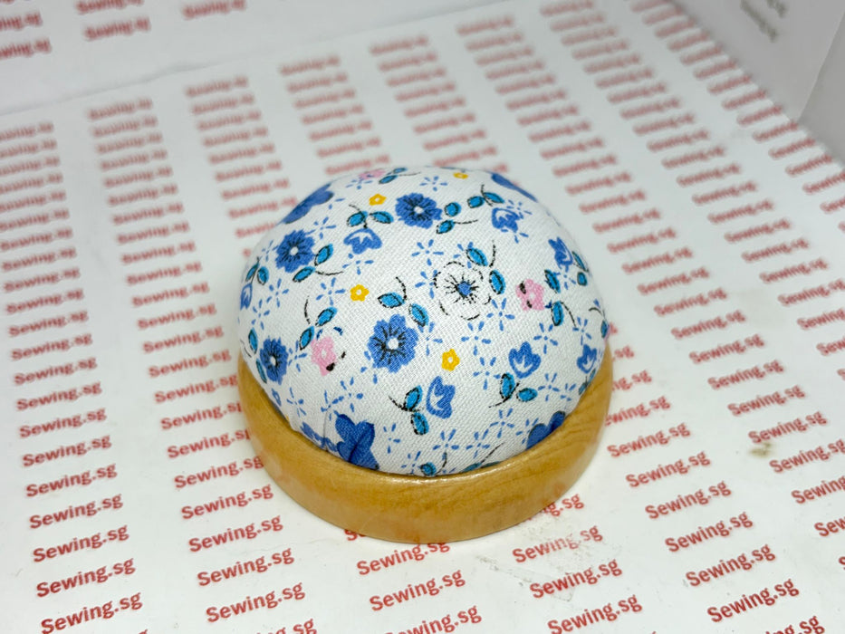 Floral Dome Pin cushion with Wooden Base