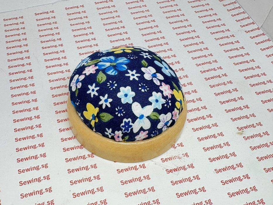 Floral Dome Pin cushion with Wooden Base