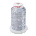 Gunold Embroidery Thread - METY 5/2 - 1000m - 7026 - Silver/Baby Blue/Pink